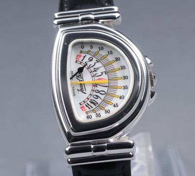 Vintage [Exc+5] Jean d'eve Sectana Silver 24mm Yellow Women's Quartz Watch JAPAN