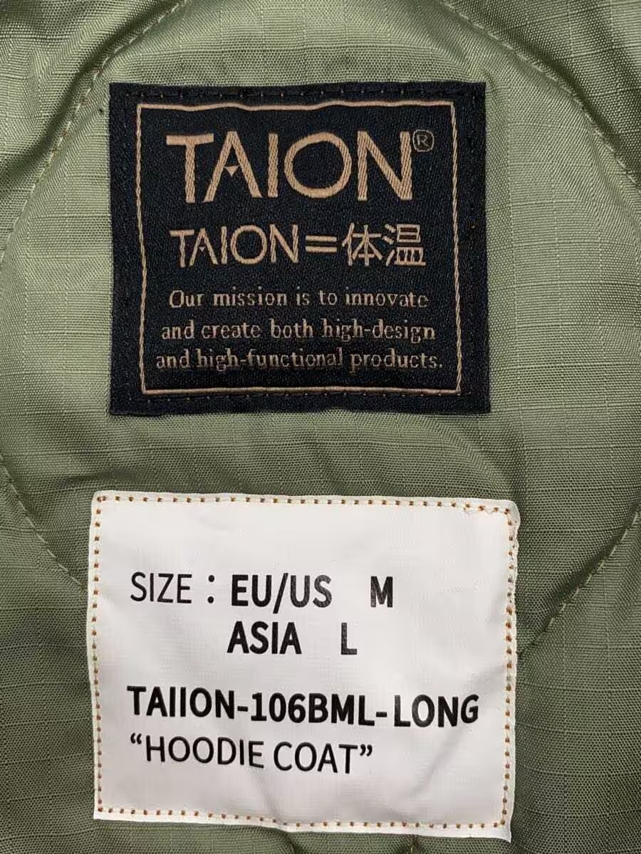TAION Down Jacket, Size L, Polyester, Solid Color… - image 3