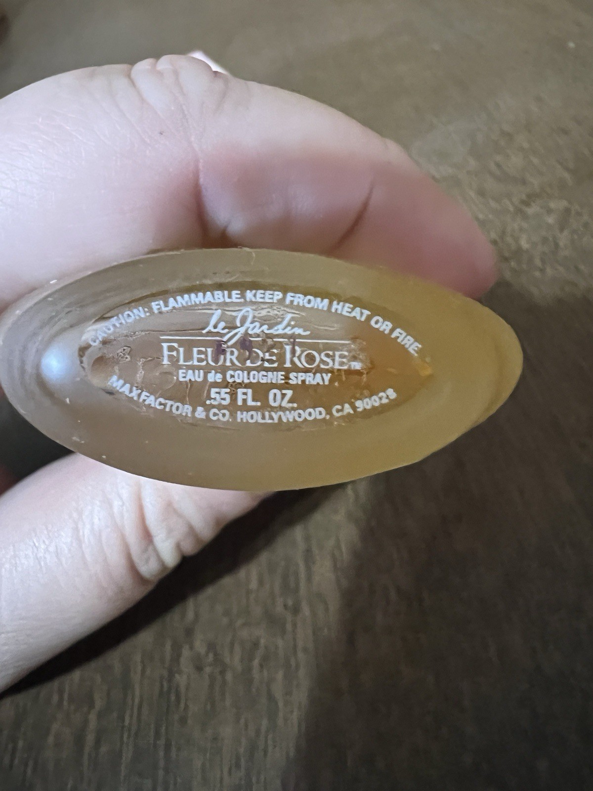 Vintage Le Jardin FLEUR DE ROSE Eau De Cologne Spray .55 oz BY MAX FACTOR New