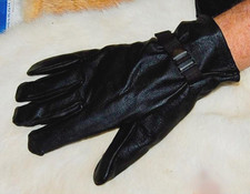 Belgian Military Leather Gloves - Size L - NOS Unissued - Free Shipping in USA
