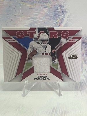 Marvin Harrison Jr 2025 Panini Score #SNJ-MHN Stars of the NFL Jersey WhitePatch