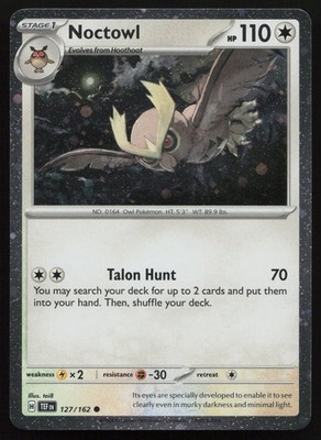 Noctowl - 127 (Cosmos Holo) - #127/162 Miscellaneous Cards & Products Holo NM
