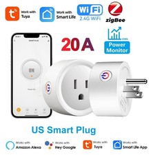 RYRA Smart Plug WiFi Zigbee 20A US Outlet with Power Monitor, Alexa