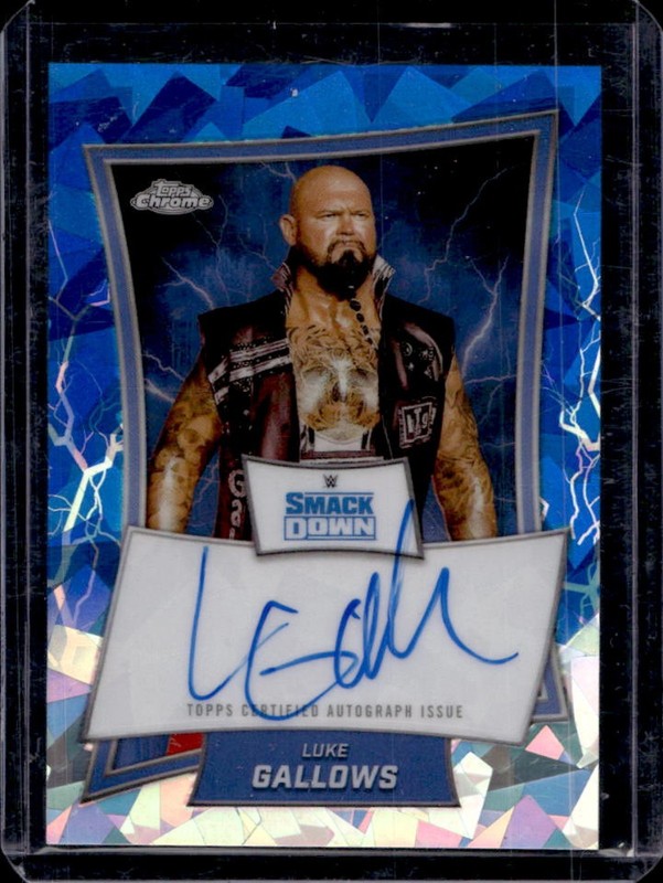 2025 Topps Chrome Sapphire WWE Luke Gallows Blue Brand Auto Autograph #BBA-LKE