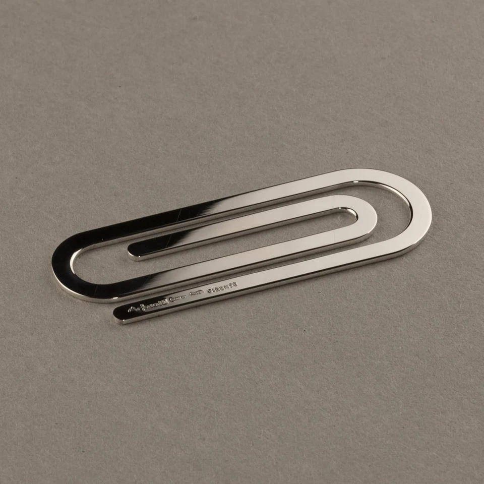 Fermasoldi Graffetta in Argento Sterling 925 Piatta Lunga. Clip Fermasoldi Graff - Immagine 2 di 4