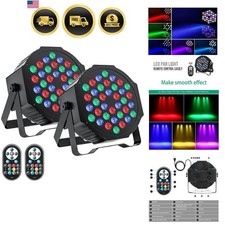 LED Par Lights DJ Stage Light RGB 36 LED Sound Activated Uplighting for Weddi...