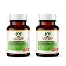 2 packs X Maharishi Ayurveda GUGGUL Organic Guggulu 60 Tabs FREE SHIPPING