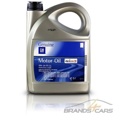 ORIGINAL OPEL 5 L GM 0W-20 OV0401547 MOTORÖL FÜR ACEA C5 API SN+ 53225871