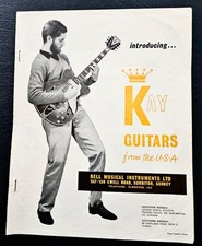 Kay (USA) Guitar Catalogue UK Range (1968)
