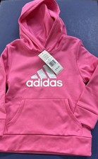 ADIDAS LITTLE GIRLS SZ 4 PINK HOODIE MSRP: 40 NWT