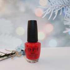 OPI Nail Lacquer Polish 15ml in BIG APPLE RED (NLN25) Brand New
