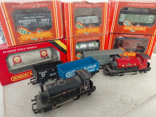 PAQUETE 2 LOCOMOTORA HORNBY 0 4 0 MÁS 8 VAGONES 0004 | Condition: Used