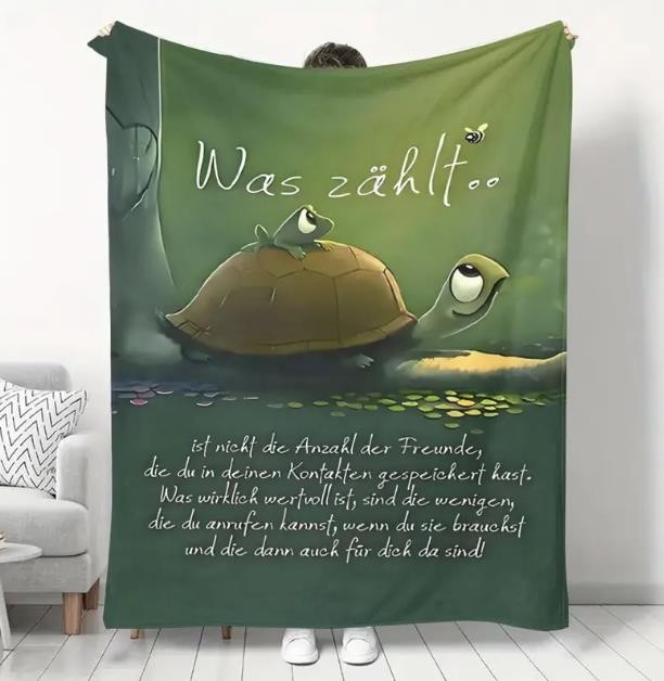 Freundschaft – Mutmach- & Kraftkuscheldecke für besondere Momente