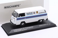 Volkswagen VW T2 Transporter Porsche Renndienst Martini Design 1:43 Minichamps