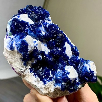 279G Natural ''BlueBerry''Fluorite Cluster Crystal Mineral Specimen/Inner Mongolia