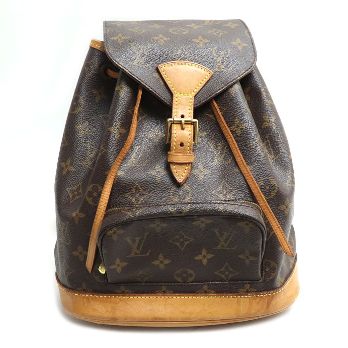 LOUIS VUITTON Montsouris MM Rucksack Daypack Monogram Brown M51136 Women s Used