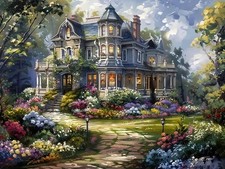 CSZPPQAF 5D Diamond Painting Kits for Adults, Flower 12x16 inches, KM571-1