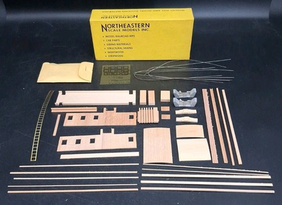 #ad Northeastern Scale Models Great Northern Caboose Wood Kit 301 HO Gauge $19.99