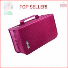 Siveit DVD Case Holder, CD/DVD Case Wallet Binder Holder 160 Capacity CD DVD Cas
