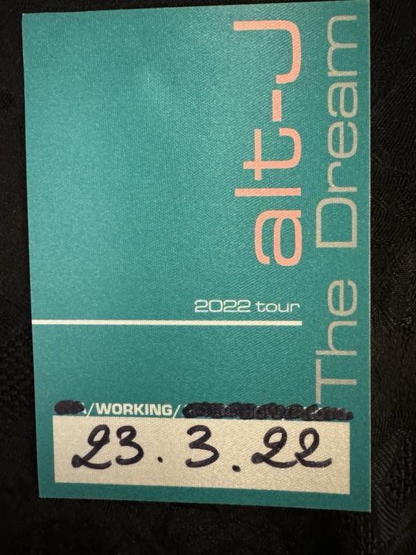 Alt J Backstage Pass The Dream Tour 2022 Official Live And Rare!