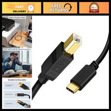 15FT USB B to USB C Cable, Printer Cord for MacBook Pro/Air, Yamaha MIDI Keyboar