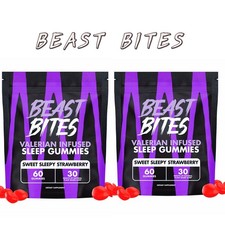 2 Pack Beast Bites Valerian Infused Sleep  an...