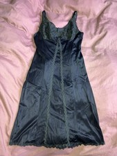 Vintage Nachthemd Schwarz 38