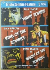 DVD Triple Zombie White Zombie King of the Zombies Revolt of the Zombies