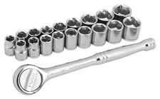 Performance Tool W38301 19 Piece 3/8 Inch Drive Socket Set
