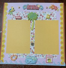 Hawaii-12 x 12 premade scrapbook page
