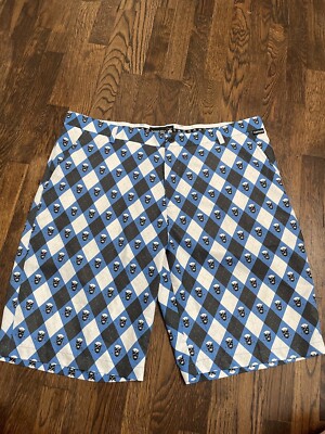 Tattoo Golf Men s Shorts Size 40 Skulls Blue Black Monster ProCool