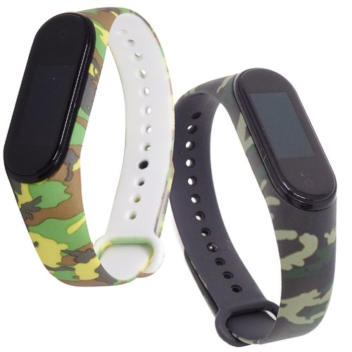 Cinturino bracciale polso silicone CAMOUFLAGE militare per Xiaomi Mi Band 6  5 4 | eBay