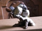 New ListingChickadees porcelain figurine by Homco 1991 signed with Free U.S.A. shipping