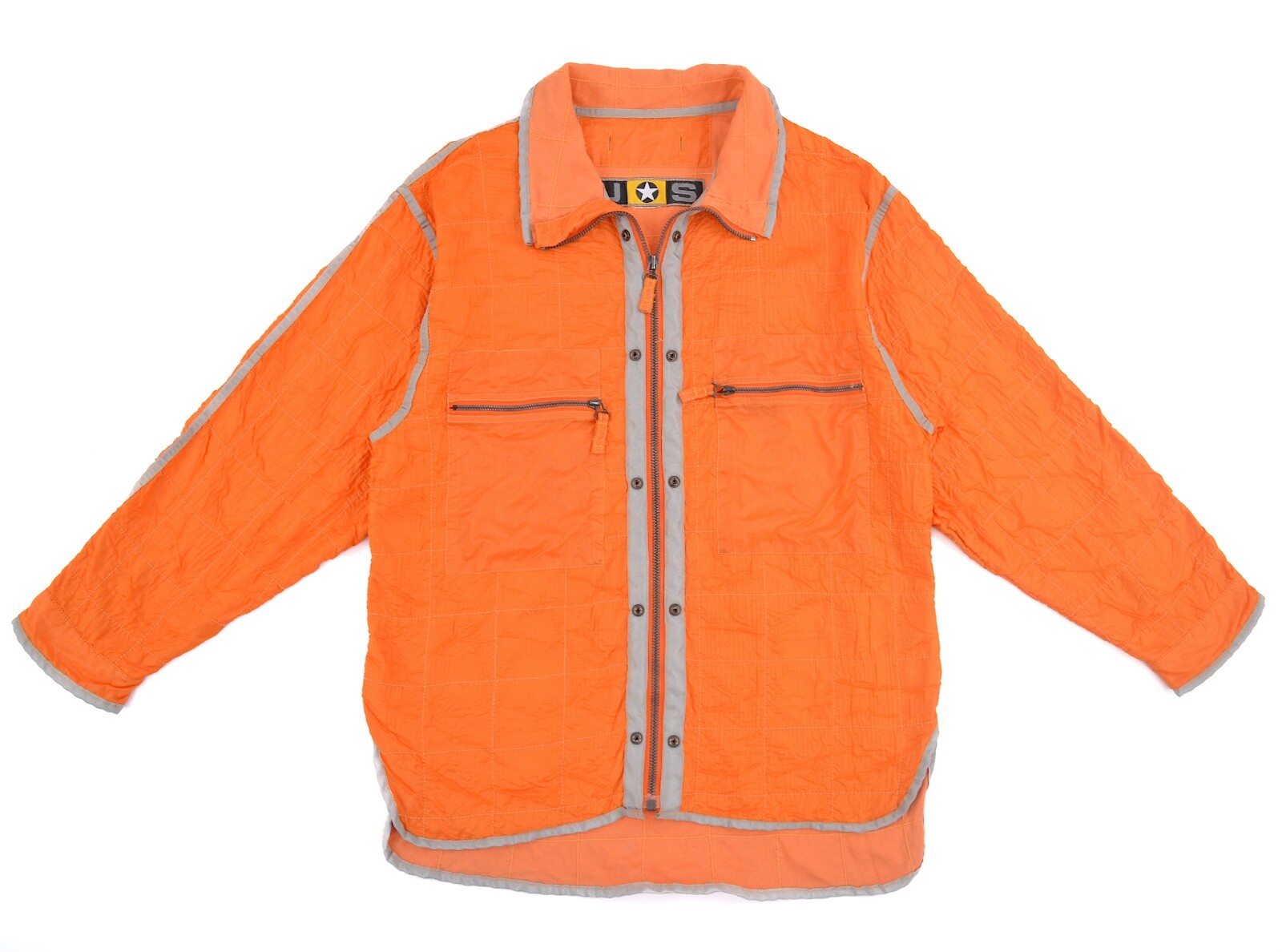 JetSet Ski Snowboard Forro Naranja Nylon Chaqueta Para Hombres Talla XL - XXL