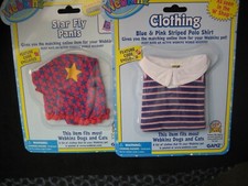 Webkinz Clothing STAR FLY PANTS  BLUE  PINK STRIPED POLO SHIRT NEW 
