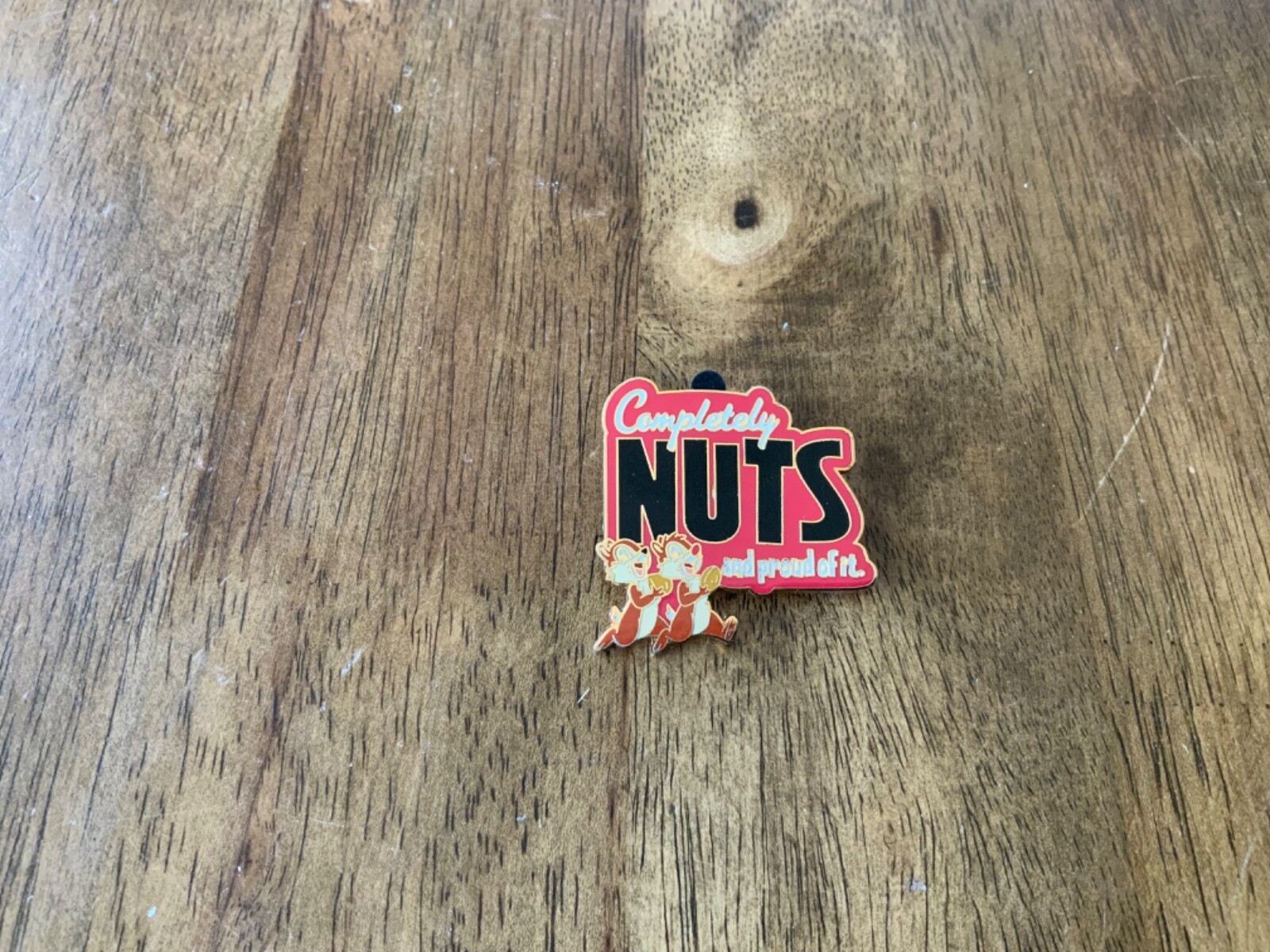 WDW 2008 Disney CHIP N DALE "Completely Nuts and Proud of it" Pin