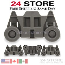 W10195417V 4 PC Dishwasher Wheels Lower Rack Fit for Kenmore,KitchenAid,Maytag