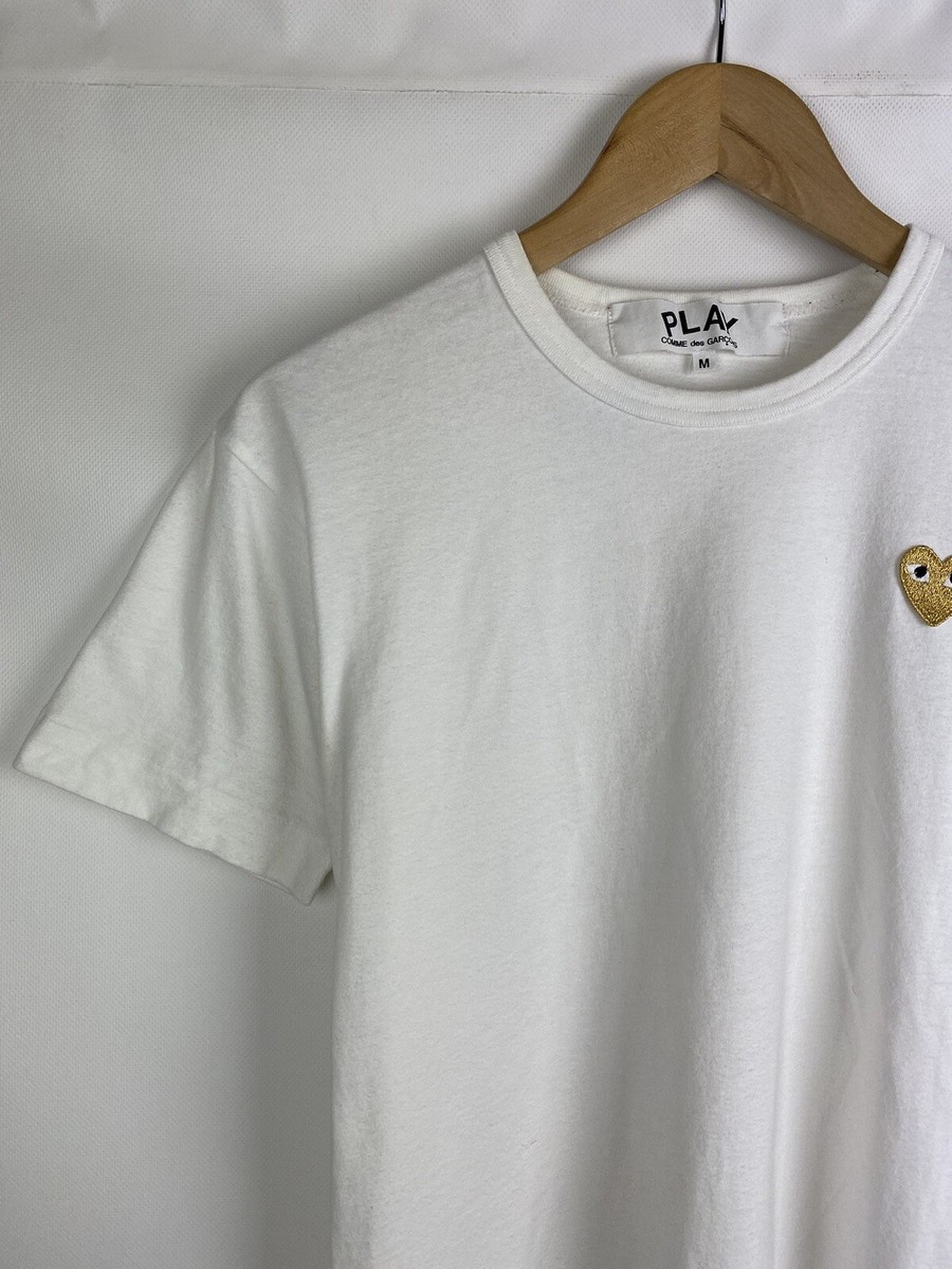 CDG Play Comme Des Garçons men's short sleeve t shirt size M