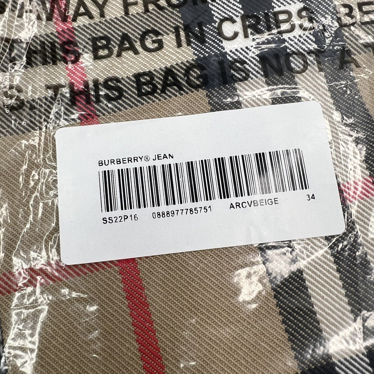 Supreme Burberry Regular Jean Beige Size 34 (SS22) | eBay