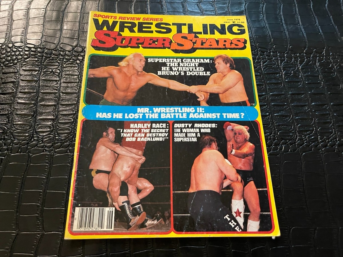 JUNE 1978 WRESTLING SUPER STARS magazine HARLEY RACE - DUSTY
