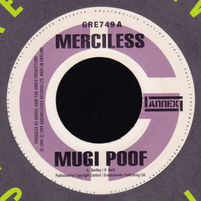 Merciless - Mugi Poof / Every Time It Rain / VG+ / 7