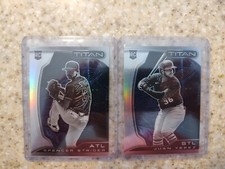 🔥  2022 Chronicles - Titan  Silver Holo Spencer Strider #18 & Juan Yepez #15 RC