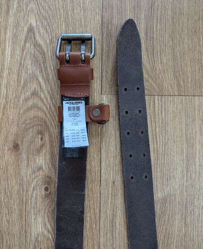 Cinturón Jack & Jones Cuero Marrón Talla 95 cm 36"-38" - Imagen 6 de 10