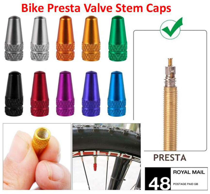 Bicycle Presta Valve Cap Multi Color Anodized Aluminum Presta Cycling Valve  Cap