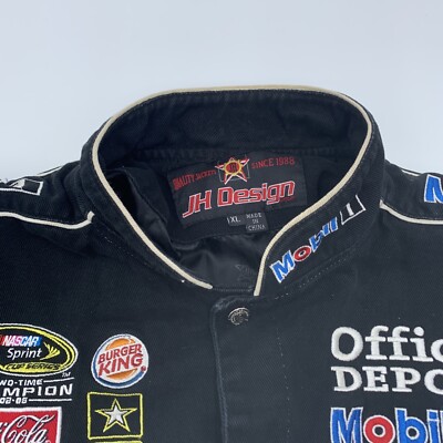 JH Design Sam Hornish Jr #77 Nascar Racing Jacket Mobil 1 Penske