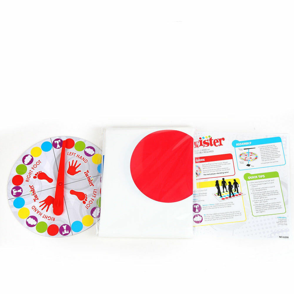 Twister Game with Spinner's Choice and Air Moves, Kids Party Games, 2+  Players, Ages 6+