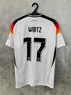 GERMANY 2024/25 HOME FOOTBALL SHIRT #17 WIRTZ ADIDAS NATIONAL TEAM