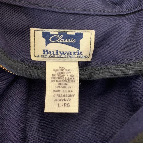 Bulwark Farmers Electric Co-op Workwear Flame Resistant Jacket Blue Large USA - Picture 13 of 14