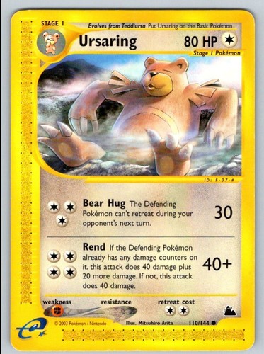 2003 Skyridge Ursaring Common #110