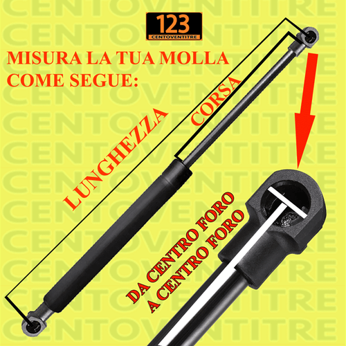 MOLLE A GAS COFANO MOTORE BMW SERIE 5 F10 - SERIE 5 TOURING F11 - Foto 2 di 5